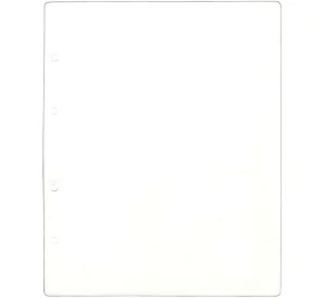 Лист-разделитель промежуточный (белый) в альбомы формата Optima