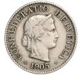 Монета 5 раппенов 1905 года Швейцария (Артикул K11-113207)