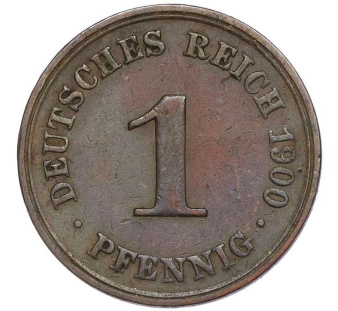 Монета 1 пфенниг 1900 года A Германия (Артикул K11-113216)