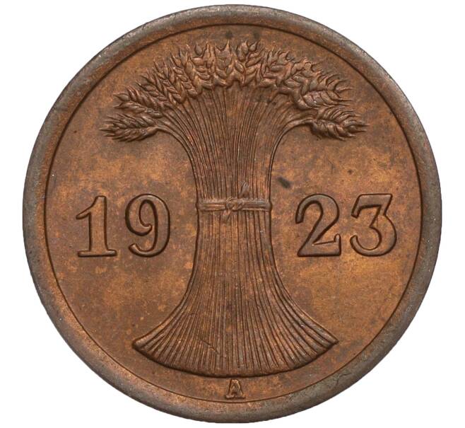 Монета 2 рентенпфеннига 1923 года A Германия (Артикул K11-113217)