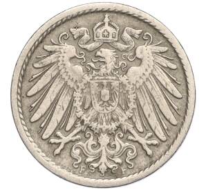5 пфеннигов 1909 года F Германия