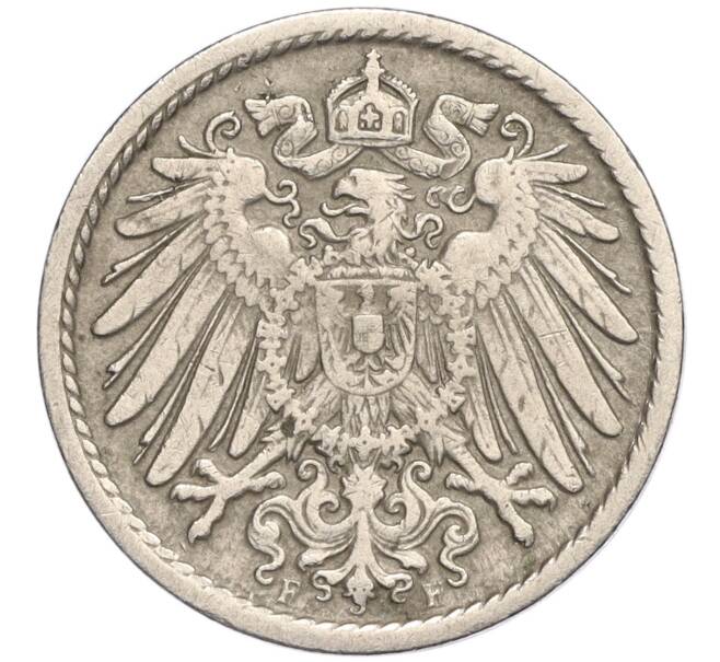 Монета 5 пфеннигов 1909 года F Германия (Артикул K11-113220)