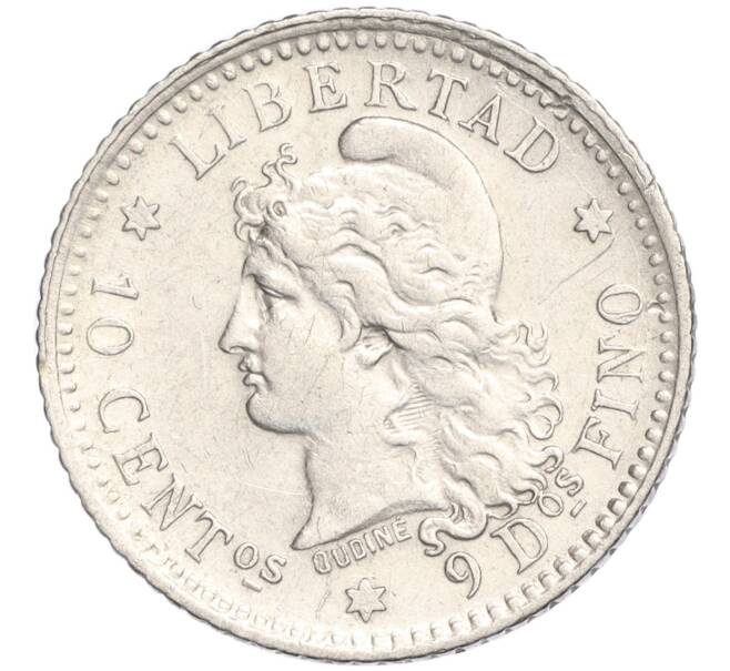 Монета 10 сентаво 1882 года Аргентина (Артикул K11-113223)