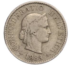 5 раппенов 1883 года Швейцария — Фото №1