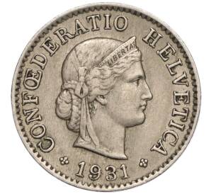 5 раппенов 1931 года Швейцария — Фото №1