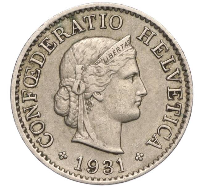 Монета 5 раппенов 1931 года Швейцария (Артикул K11-113299)