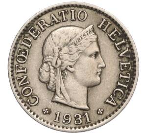 5 раппенов 1931 года Швейцария — Фото №1