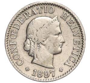 5 раппенов 1897 года Швейцария — Фото №1