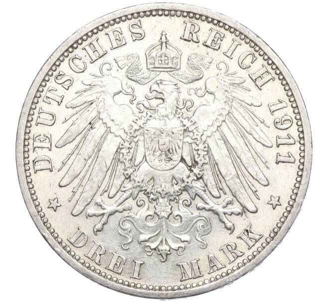 Монета 3 марки 1911 года A Германия (Артикул K11-113371)