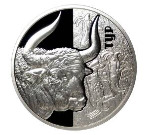 5 гривен 2017 года Фауна в памятниках культуры Украины — Бык — Фото №1