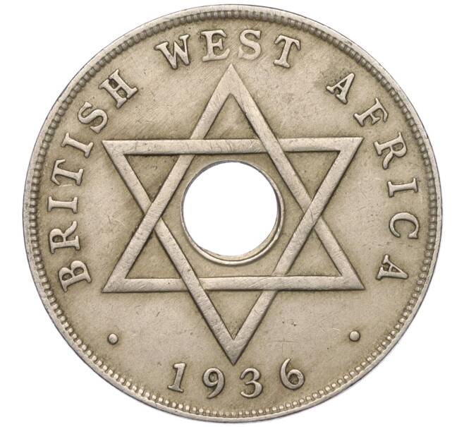 Монета 1 пенни 1936 года H Британская Западная Африка (Артикул K11-113413)