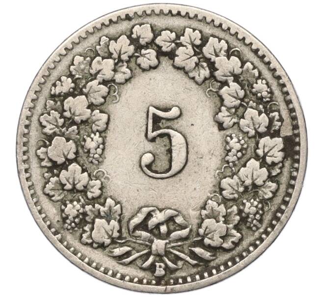 Монета 5 реппенов 1910 года Швейцария (Артикул K11-113425)