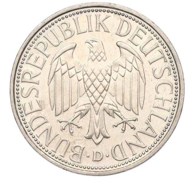 Монета 1 марка 1990 года D Западная Германия (ФРГ) (Артикул K11-113436)