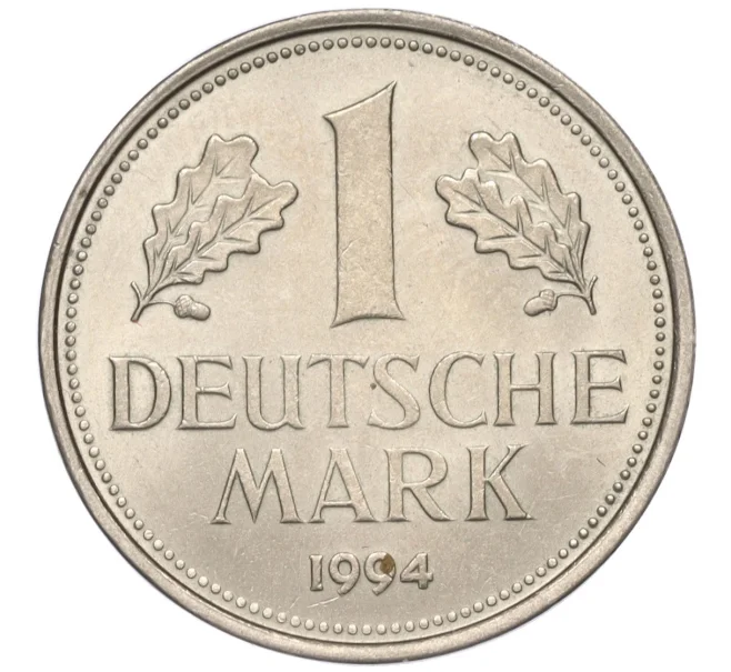 Монета 1 марка 1994 года F Германия (Артикул K11-113443)