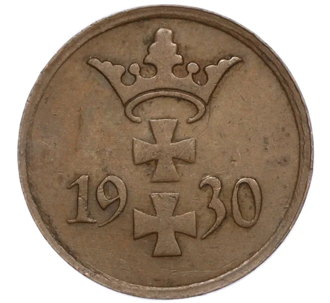 Монета 1 пфенниг 1930 года Данциг (Артикул K11-113615)