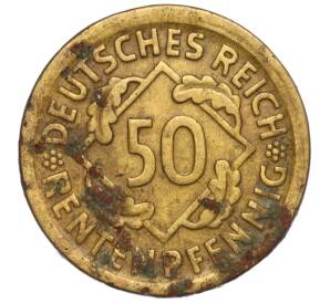 50 рентенпфеннигов 1924 года D Германия — Фото №2