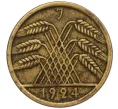 Монета 50 рентенпфеннигов 1924 года J Германия (Артикул K11-113631)