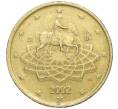 Монета 50 евроцентов 2002 года Италия (Артикул K11-113965)