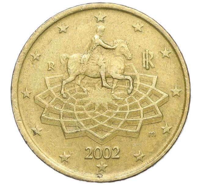 Монета 50 евроцентов 2002 года Италия (Артикул: K11-113965) — Фото №1