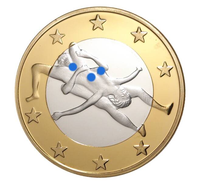 Монетовидный жетон 6 евро «Sex Euros»