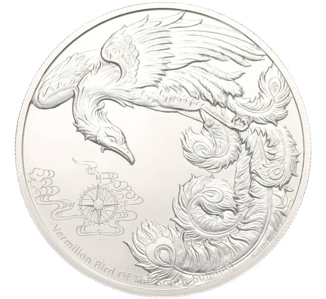 Монета 2 доллара 2023 года Самоа «Четыре стража — Алая птица» (Артикул M2-71156)