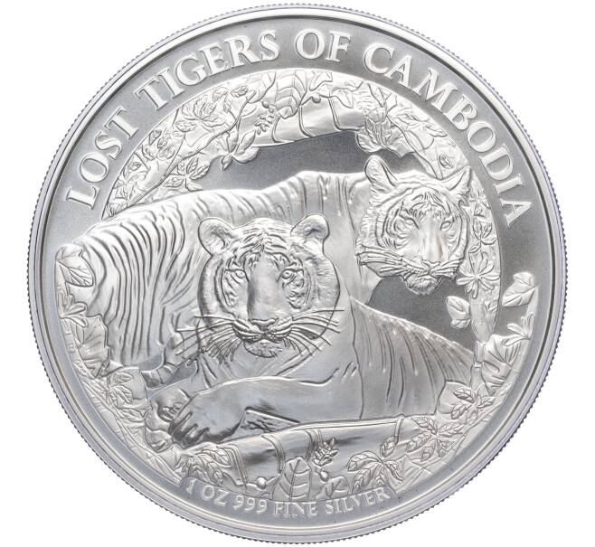 Монета 3000 риэлей 2024 года Камбоджа «Потерянные тигры Камбоджи» (Артикул M2-71160)