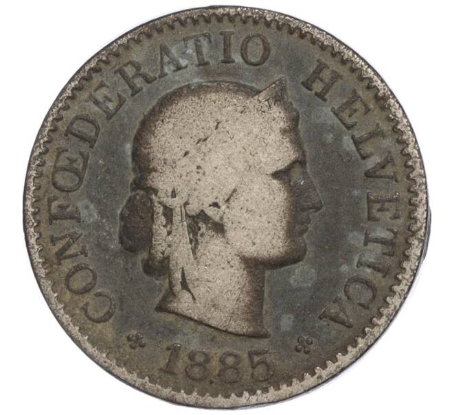 Монета 5 раппенов 1885 года Швейцария (Артикул K11-114135)