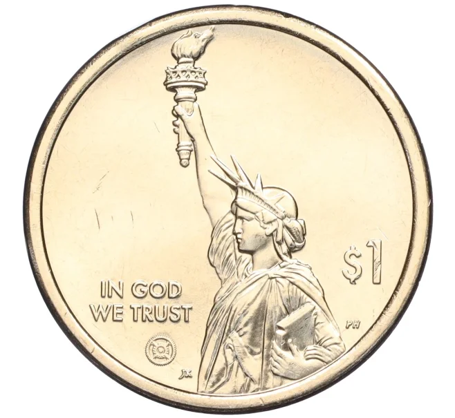 Монета 1 доллар 2024 года Р США «Американские инновации — Стальной плуг» (Артикул M2-71163)
