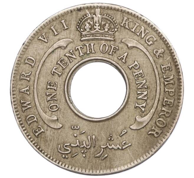 Монета 1/10 пенни 1910 года Британская Западная Африка (Артикул K11-114231)