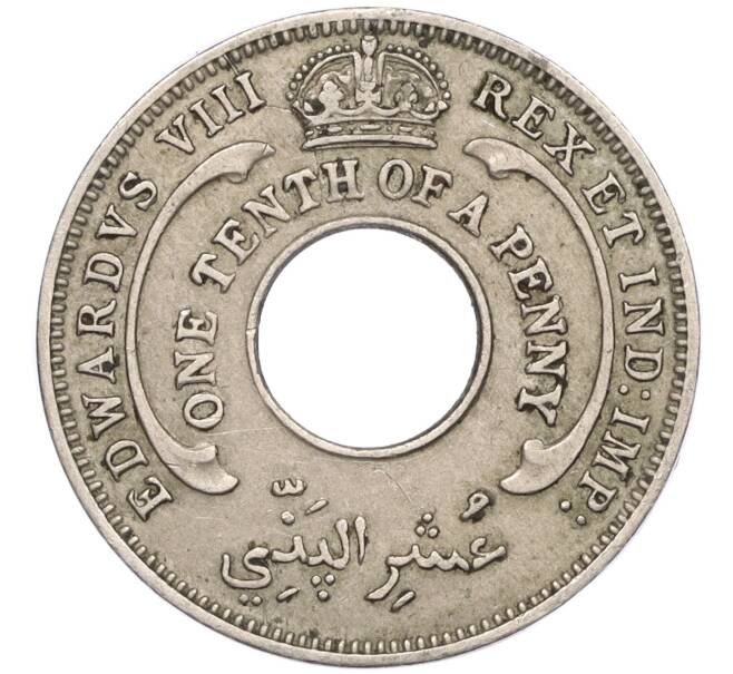 Монета 1/10 пенни 1936 года Британская Западная Африка (Артикул K11-114235)