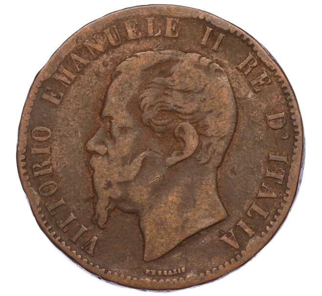 Монета 10 чентезимо 1863 года Италия (Артикул K11-114265)