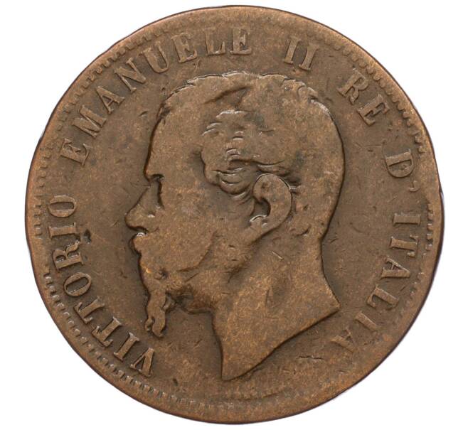 Монета 10 чентезимо 1866 года H Италия (Артикул K11-114267)