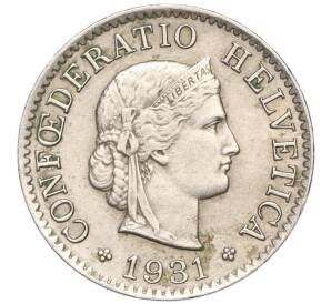 5 раппенов 1931 года Швейцария — Фото №1