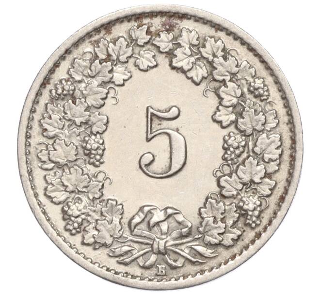 Монета 5 раппенов 1920 года Швейцария (Артикул K11-114413)