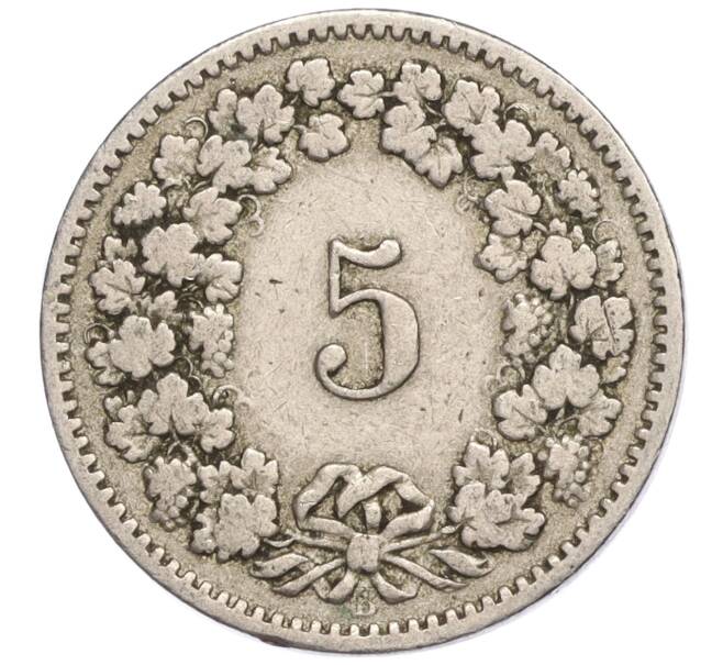 Монета 5 раппенов 1885 года Швейцария (Артикул K11-114420)