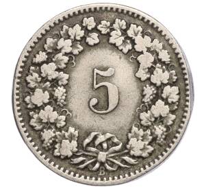 5 раппенов 1882 года Швейцария