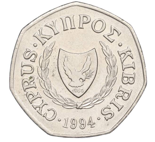 Монета 50 центов 1994 года Кипр (Артикул K11-114467)