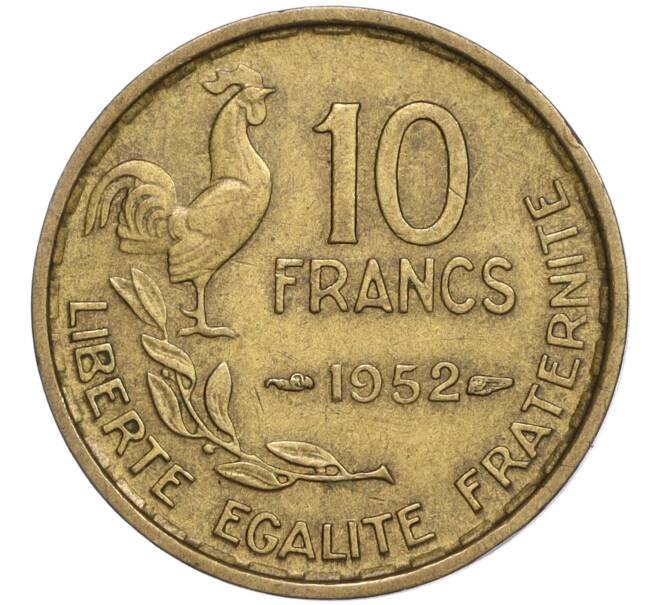 Монета 10 франков 1952 года Франция (Артикул K11-114486)