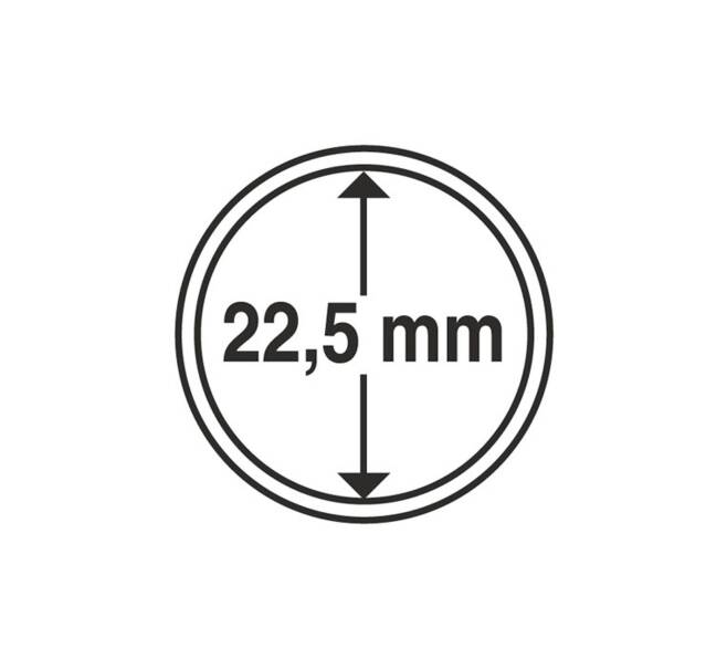 Капсула "CAPS" для монет диаметром до 22.5 мм LEUCHTTURM 320006 (Артикул A1-0336)
