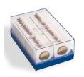 Пластиковый бокс для хранения 100 холдеров с монетами — Синий (LEUCHTTURM 315511) (Артикул L1-30041)