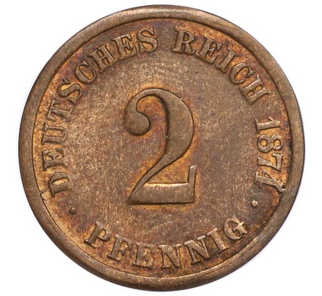 Монета 2 пфеннига 1874 года A Германия (Артикул K11-114558)