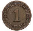 Монета 1 пфенниг 1888 года A Германия (Артикул K11-114567)