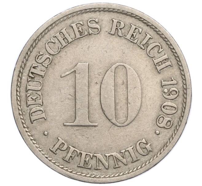 Монета 10 пфеннигов 1908 года G Германия (Артикул K11-114570)