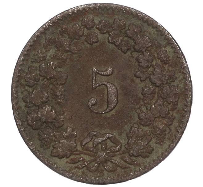 Монета 5 раппенов 1881 года Швейцария (Артикул K11-114571)