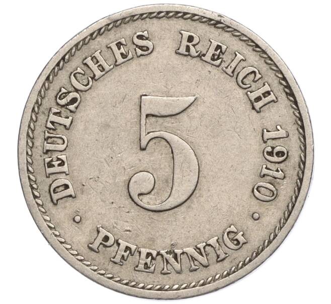 Монета 5 пфеннигов 1910 года G Германия (Артикул K11-114575)