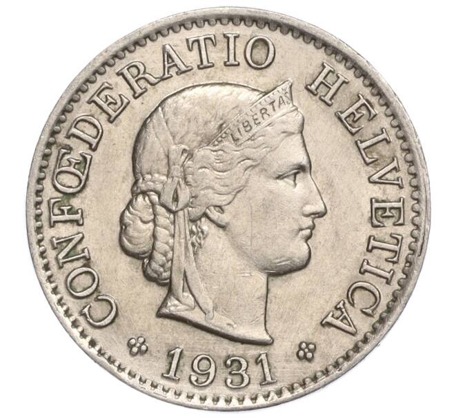 Монета 5 раппенов 1931 года Швейцария (Артикул K11-114578)