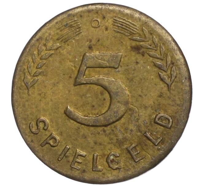 Жетон игровой (игрушечные деньги) 5 пфеннигов 1949 года «Spielgeld» Германия (Артикул K11-114614)