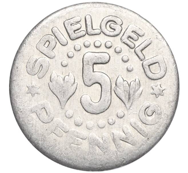 Жетон игровой (игрушечные деньги) 5 пфеннигов «Spielgeld» Германия (Артикул K11-114619)