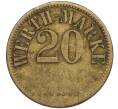 Платежный жетон Германия «20 Werth-Marke» (Артикул: K11-114632) — Фото №1