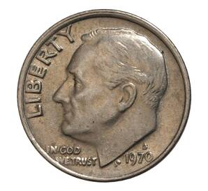 10 центов (1 дайм) 1970 года D — США — Фото №1